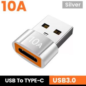 
10A USB 3.0 to USB-C OTG Adapter: High-Speed Data & Fast Charging