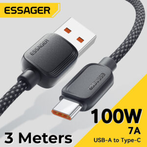 
Essager 3-Meter 7A 100W Super Fast Charging USB-C Cable