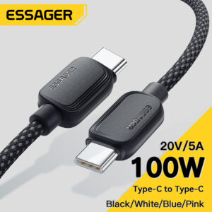 
3 Meters Essager 100W USB Type C Cable 5A PD Fast Charging Cable