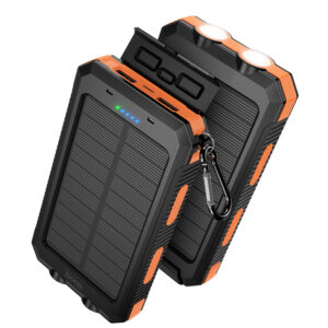 
Hoco J164 Platinum Solar Dual Lighting Power Bank - 8000mAh Rugged Outdoor Portable Charger