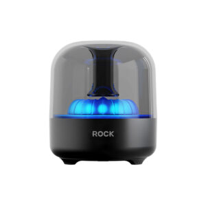 
ROCK S58 Glass Glow Portable Wireless Speaker - Transparent Design with Dynamic RGB Lighting & Bluetooth 5.3