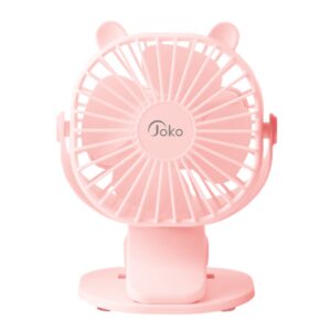 
JOKO JS03 3-in-1 Clip-On & Desktop Fan - 1800mAh Rechargeable Portable Fan with 360° Rotation