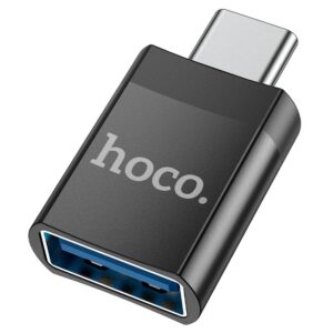 
HOCO UA17 USB 3.0 Type-C Male to USB Female OTG Adapter - Fast Data Sync & Up to 4A Fast Charging Converter for Laptops, Tablets, Smartphones & USB Flash Drives