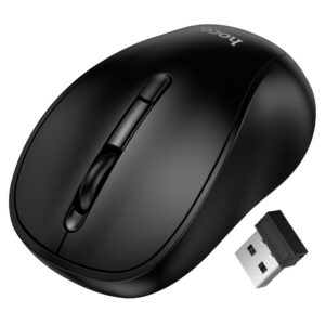 
HOCO GM41 Exciting Dual-Mode Wireless Mouse - 2.4GHz USB & Bluetooth (v3.0/v5.2) Optical Mouse with 800/1200/1600 Adjustable DPI for Laptop, PC, Tablet & Smartphone