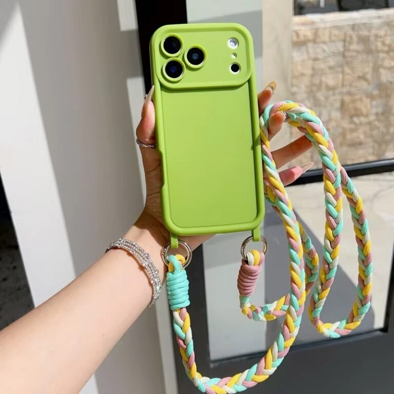 Green Lanyard Case for iPhone 17 Pro Max