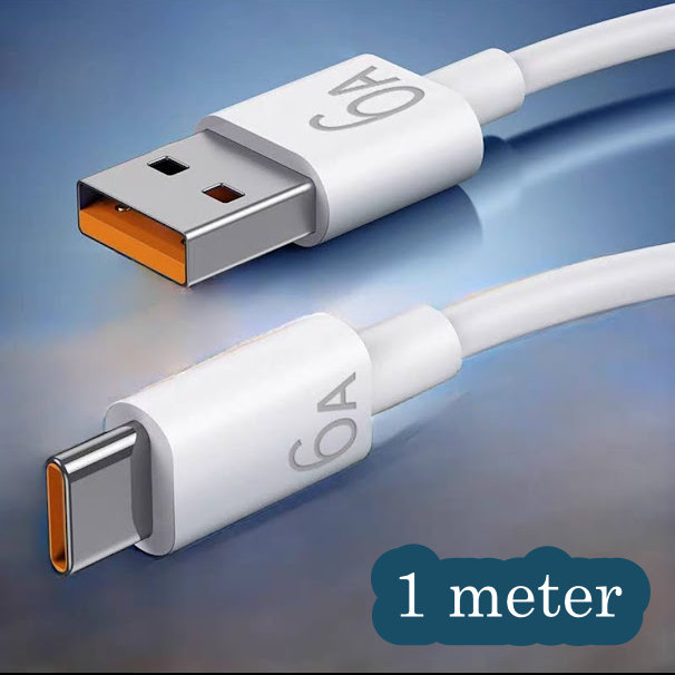 1 Meter 66W USB A to C Charging Cable